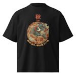 Shiki 秋 - Autumn - Oversized Unisex Bio-T-Shirt mit breitem Kragen — Apparel | Purrshido