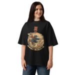 Shiki 夏 - Summer - Oversized Unisex Bio-T-Shirt mit breitem Kragen — Apparel 7 | Purrshido