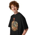 Shiki 秋 - Autumn - Oversized Unisex Bio-T-Shirt mit breitem Kragen — Apparel 13 | Purrshido