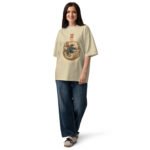 Shiki 夏 - Summer - Oversized Unisex Bio-T-Shirt mit breitem Kragen — Apparel 11 | Purrshido