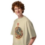 Shiki 秋 - Autumn - Oversized Unisex Bio-T-Shirt mit breitem Kragen — Apparel 14 | Purrshido