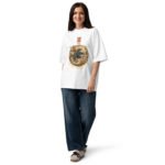 Shiki 夏 - Summer - Oversized Unisex Bio-T-Shirt mit breitem Kragen — Apparel 12 | Purrshido