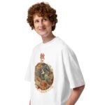 Shiki 秋 - Autumn - Oversized Unisex Bio-T-Shirt mit breitem Kragen — Apparel 15 | Purrshido