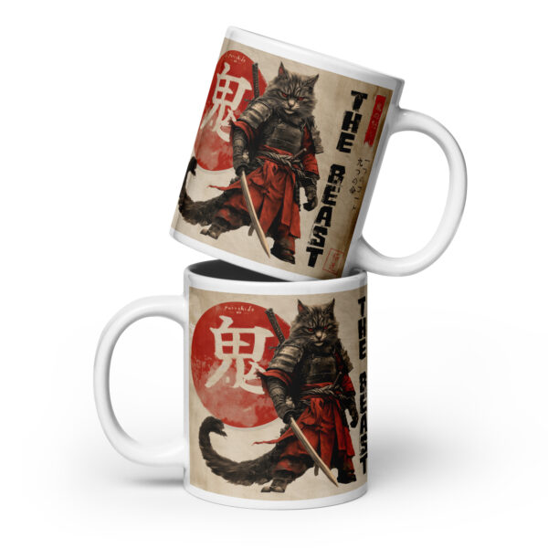 Oni – The Beast - Weiße, glänzende Tasse — Home & Living 2 | Purrshido