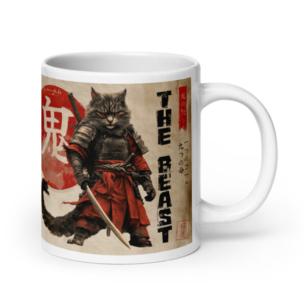Oni – The Beast - Weiße, glänzende Tasse — Home & Living | Purrshido